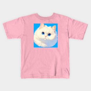 Blue-eyed Fluff I Kids T-Shirt